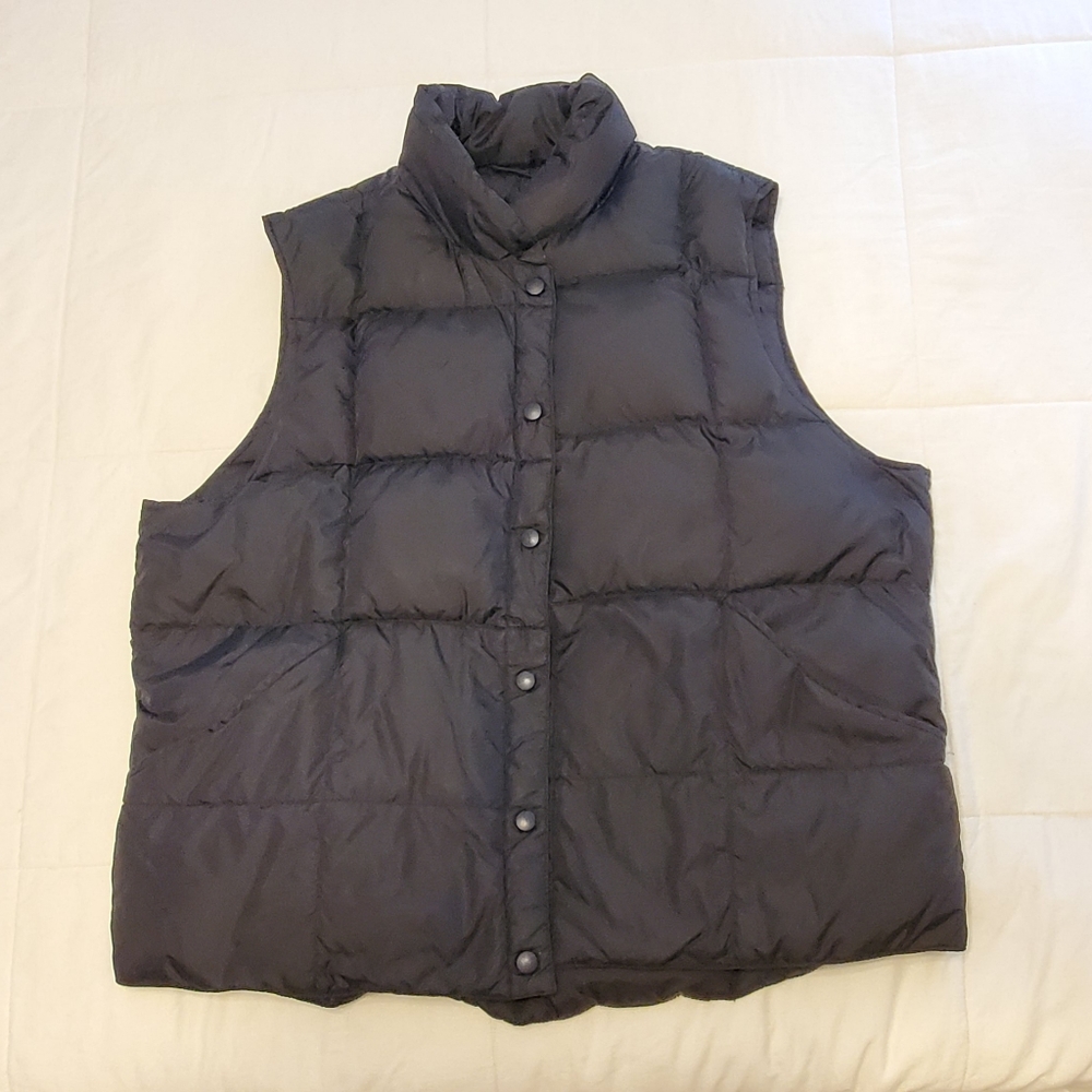Lands' End Snap Up Down Vest